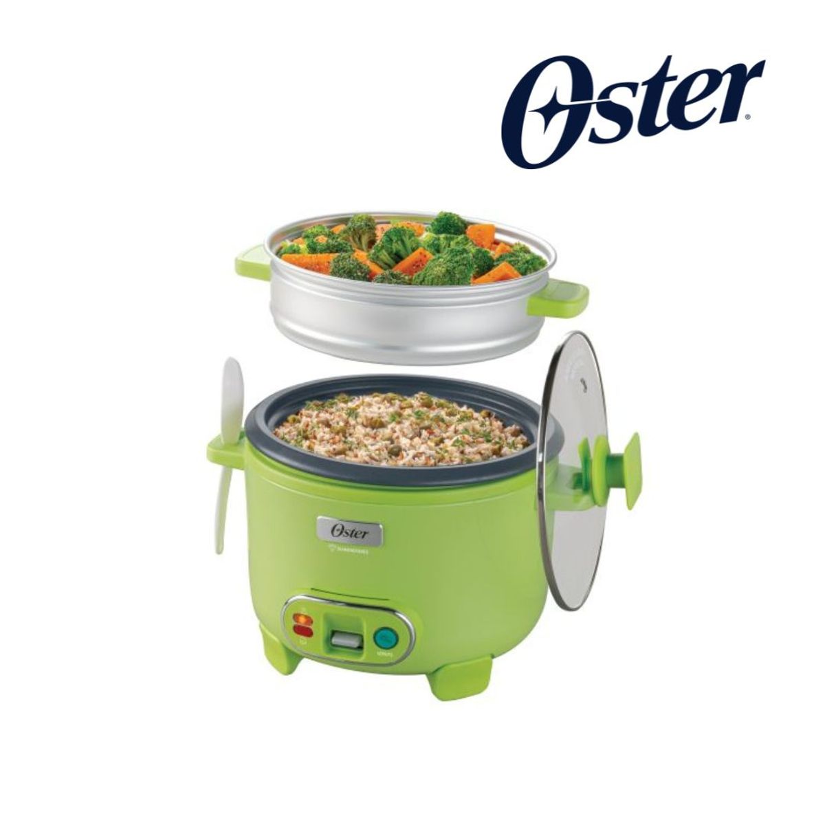 OSTER - Combo Oster Licuadora + Olla Arrocera 1.8 LT+ Plancha a Vapor