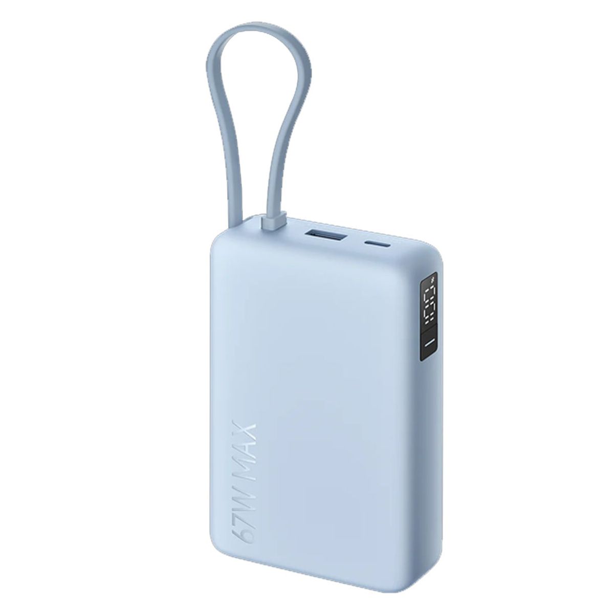 XIAOMI - Power Bank Xiaomi 67W 20,000 mAh (Integrated Cable) - Celeste