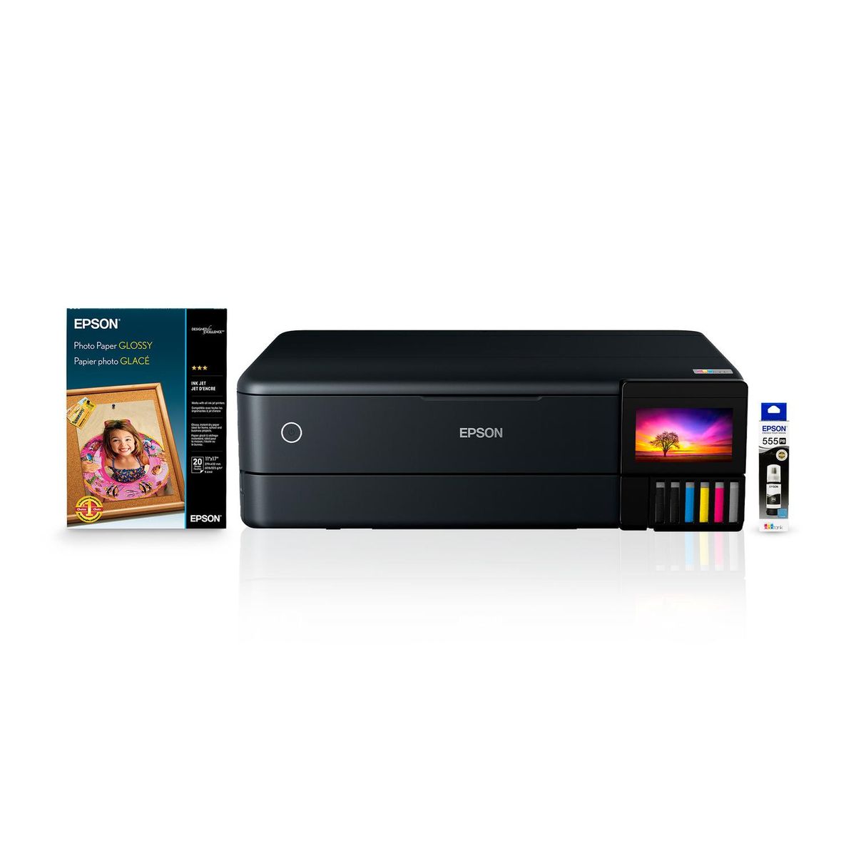 EPSON - Impresora Epson Foto L8180 A3+Papel Foto Tabloide+Tinta negra