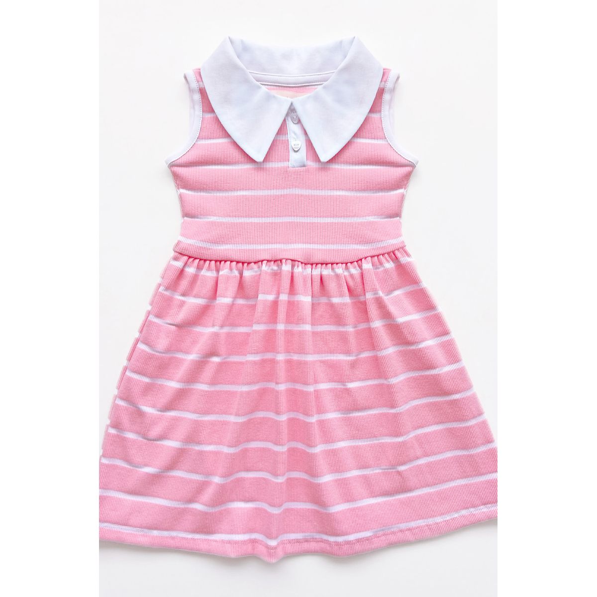 KIDS MASHMELO - Vestido listado con faldón para niña kids mashmelo