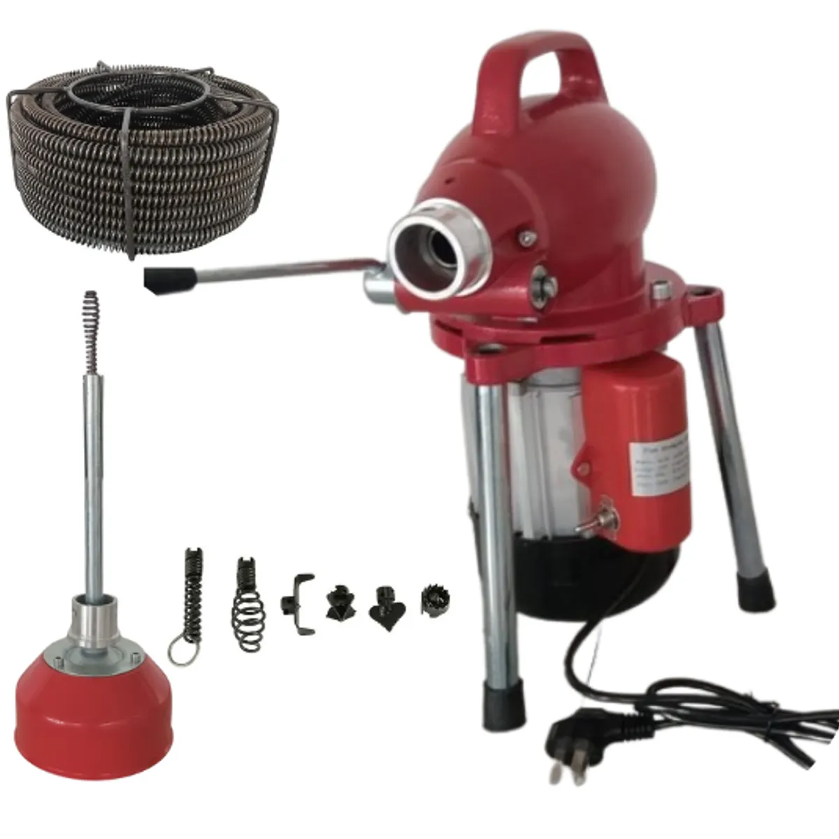 GENERICO - Desatorador Electrico para Tuberías de Desague D'Yaku (2, 3 y 4 Pulgadas)
