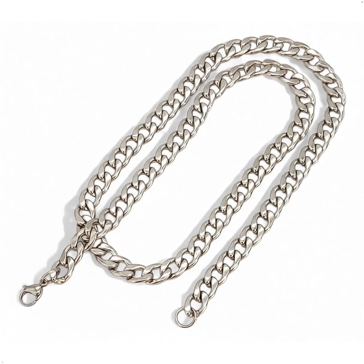 GENERICO - Cadena Collar Lomo Corvina Acero Inoxidable 60cm X 11mm