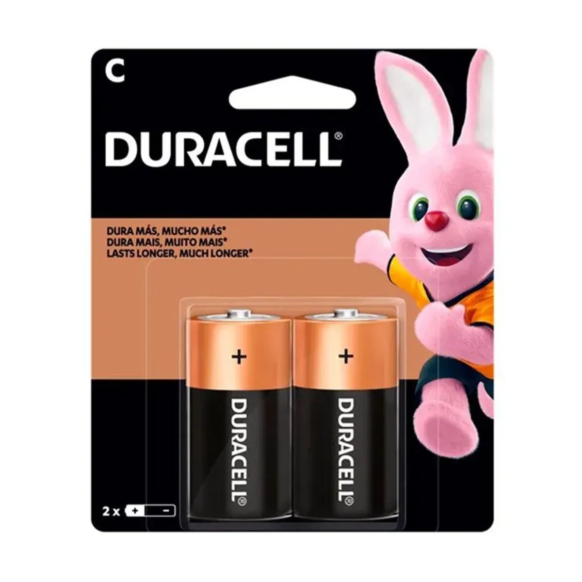 DURACELL - Pack de 2 Pilas Alcalinas Duracell C 1.5V