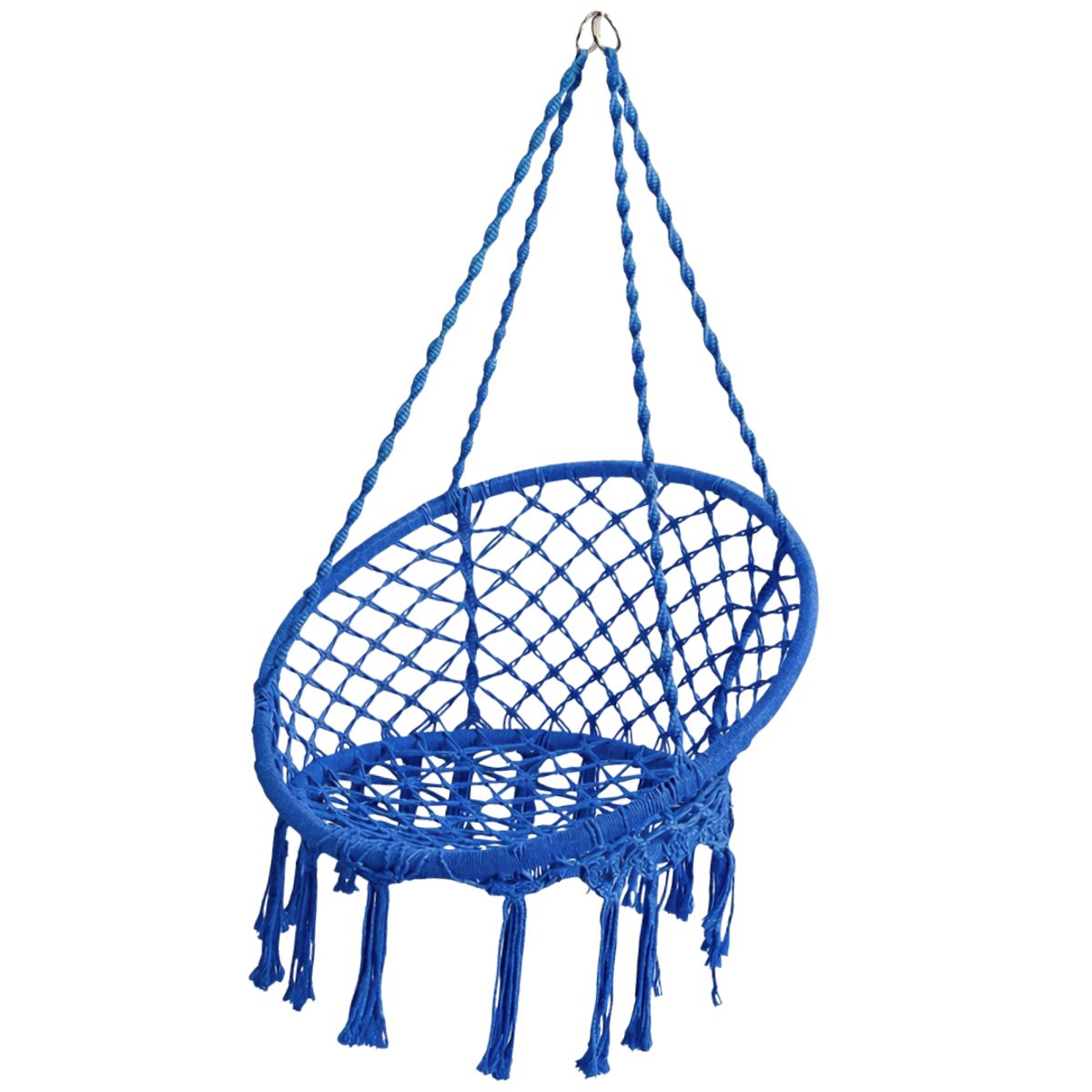 INSPIRA MARKET - Silla Hamaca Colgante Tejida Terraza Jardín