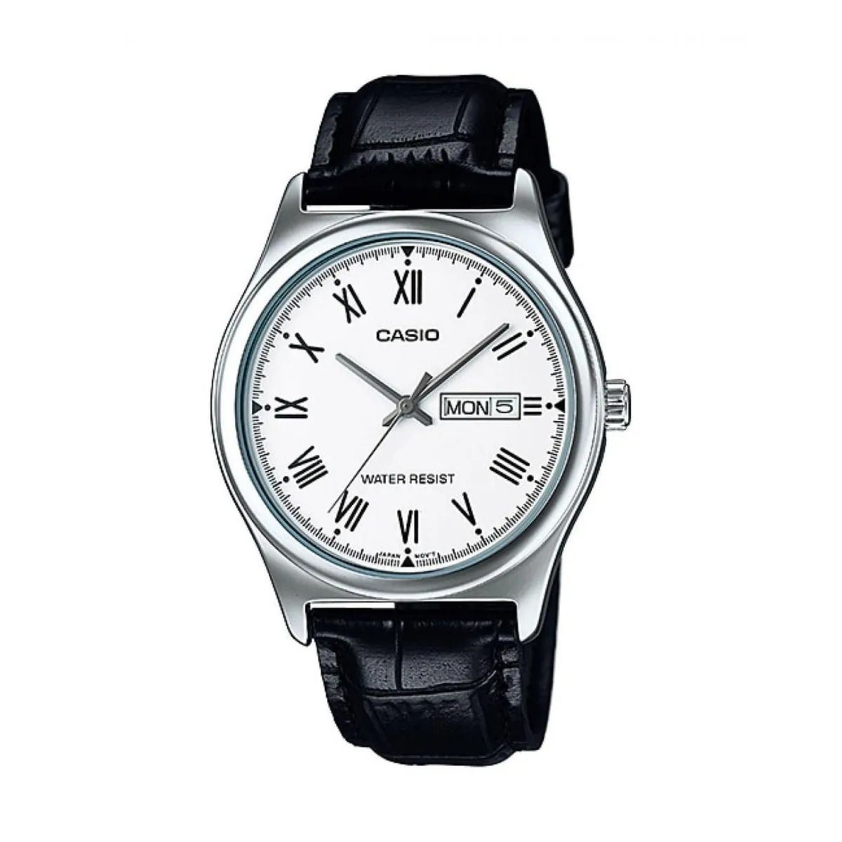 CASIO - MTP-V006  RELOJ CASIO PARA HOMBRE CUERO NEGRO - CAS-241