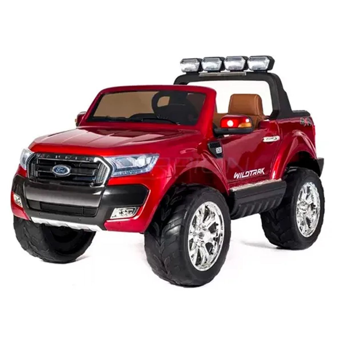 GENERICO - Carro a Batería Ford Ranger Rojo Para Niños 4x4 Licenciado