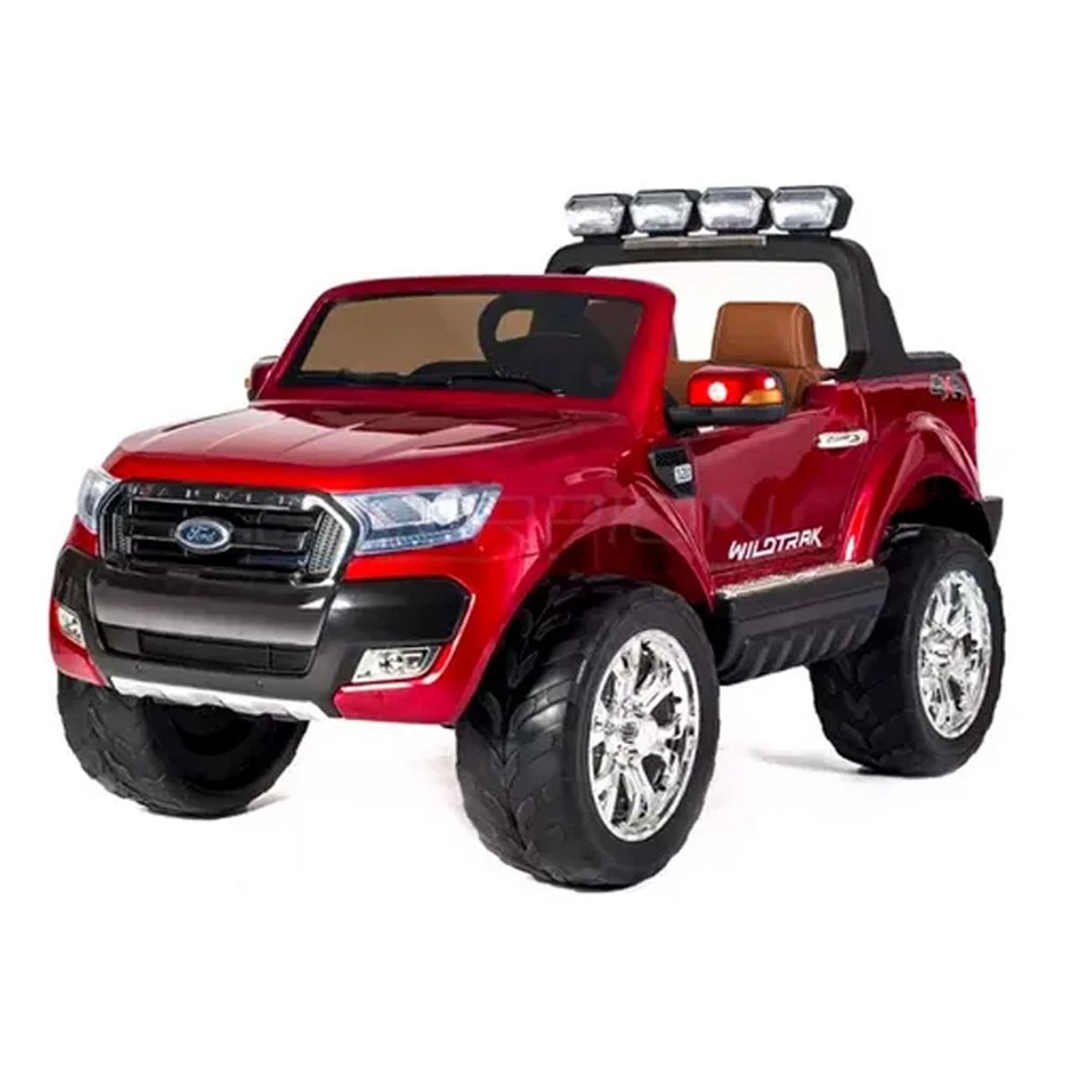 GENERICO - Carro a Batería Ford Ranger Rojo Para Niños 4x4 Licenciado