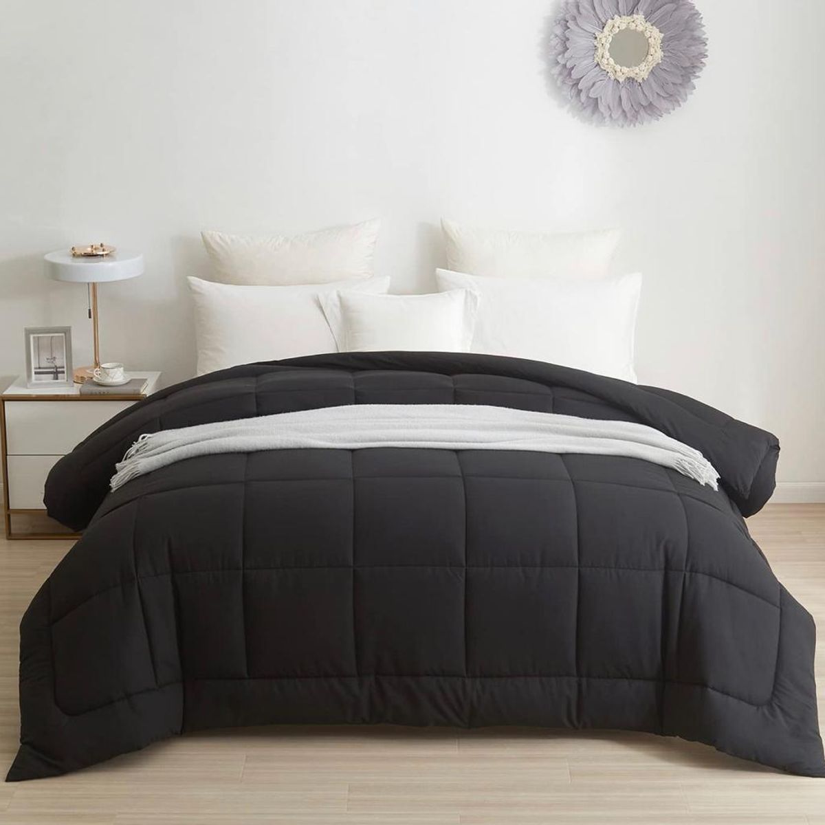 TEFI HOME - Edredón Deluxe Negro