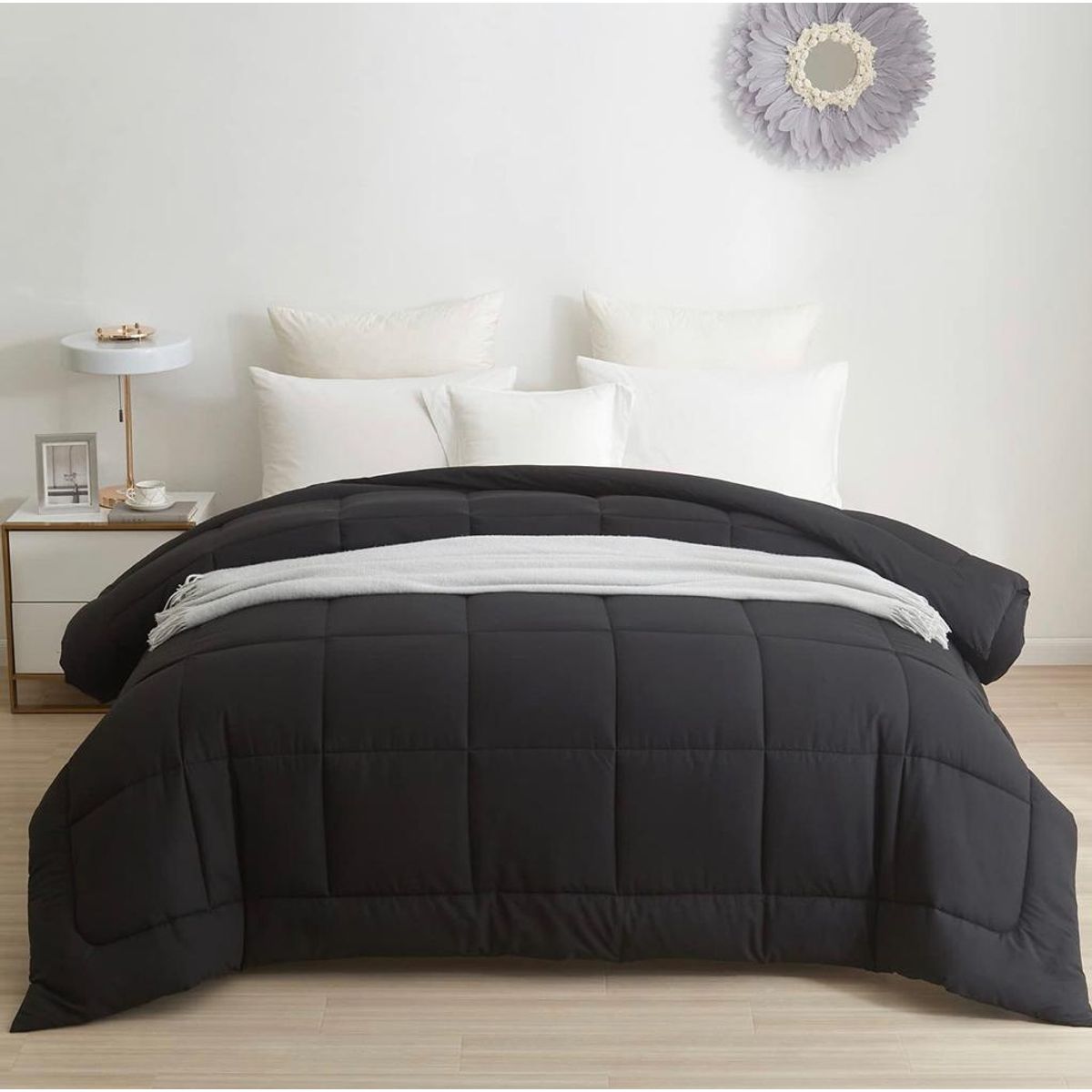 TEFI HOME - Edredón Deluxe Negro