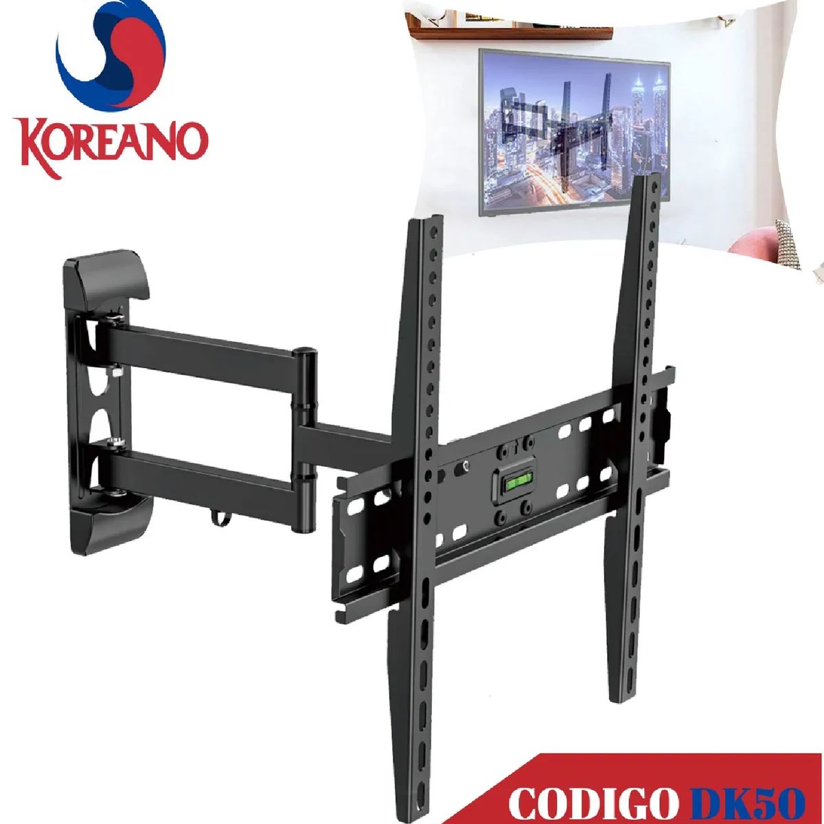 KOREANO SEGURIDAD E INNOVACION - Rack Móvil Koreano para TV de 32” a 60” Pulgadas - DK50