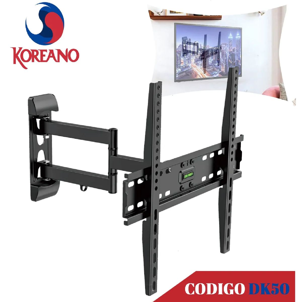 KOREANO SEGURIDAD E INNOVACION - Rack Móvil Koreano para TV de 32” a 60” Pulgadas - DK50