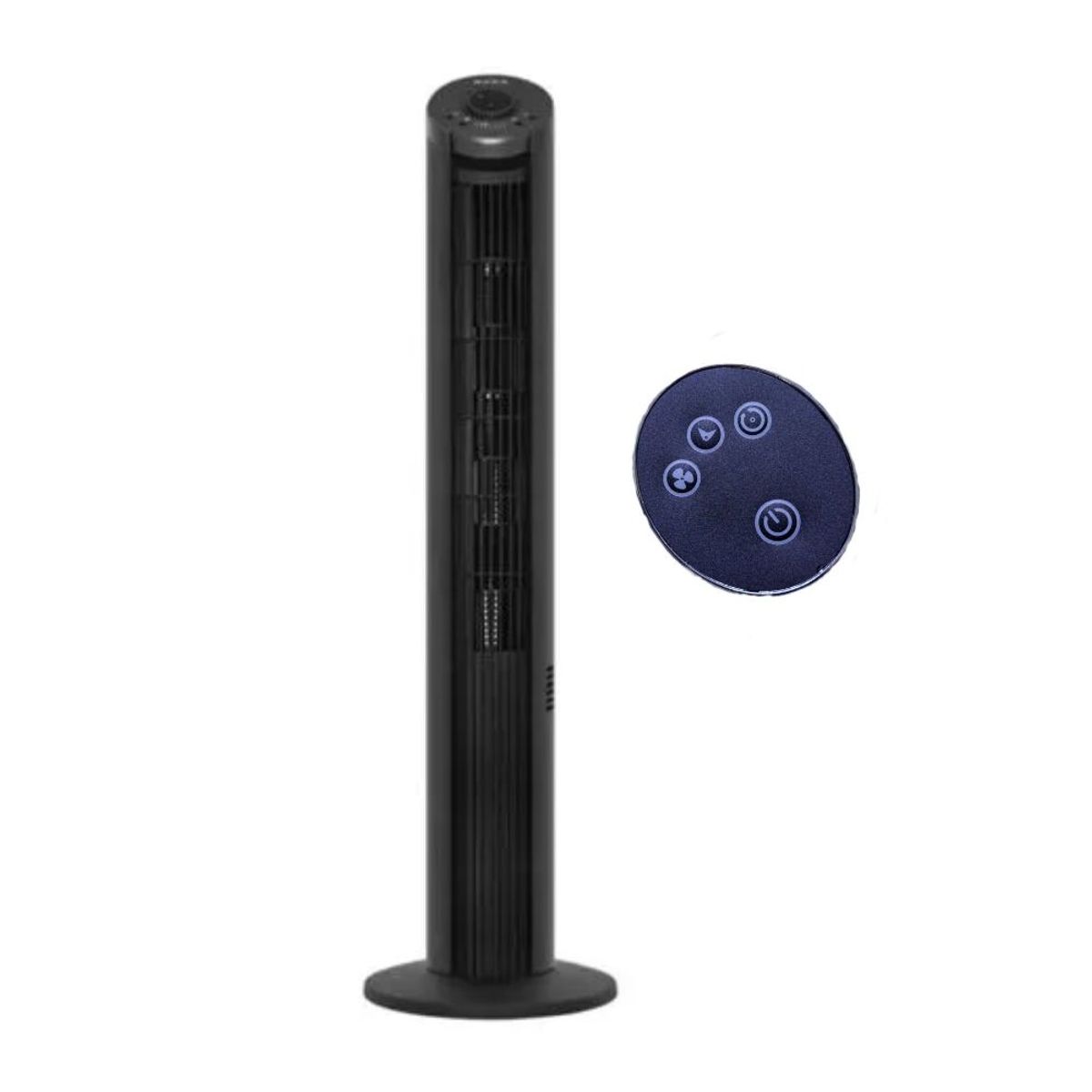 BORD - Ventilador Torre Bord 60W con Control Remoto 15718R Negro