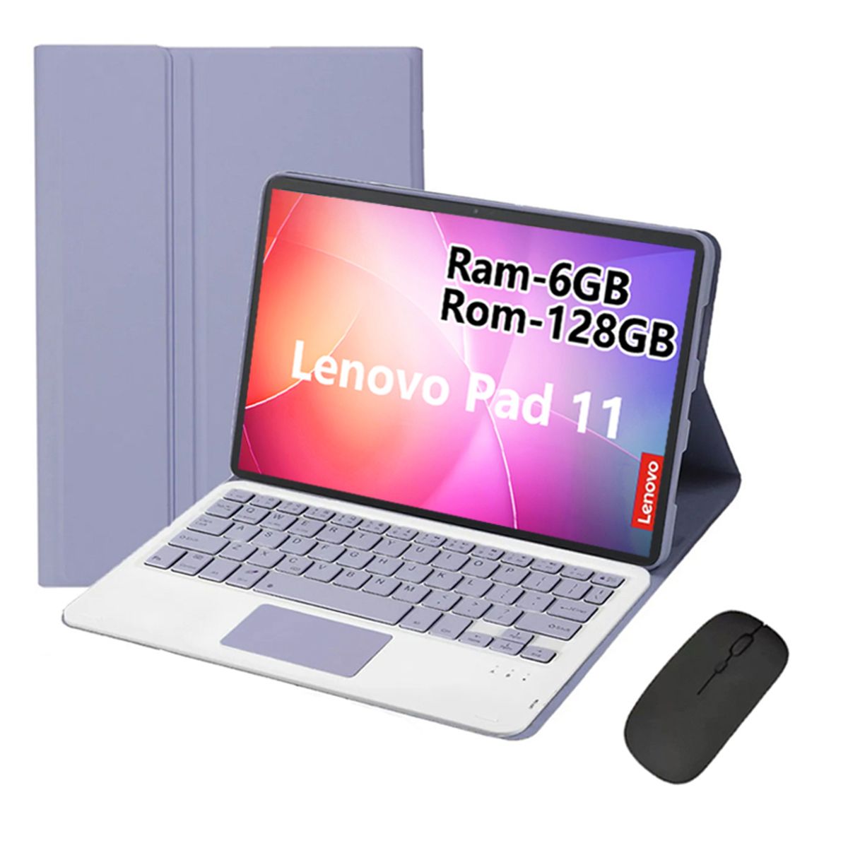 LENOVO - Tablet Lenovo Pad 11 2025 6GB+128GB WiFi y Ratón inalámbrico Bluetooth &Teclado -Moraodo