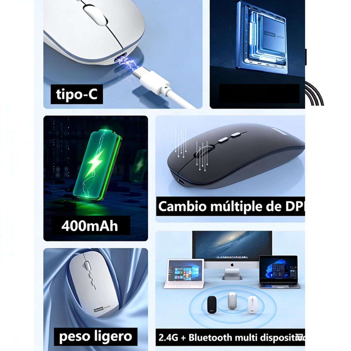 LENOVO - Tablet Lenovo Pad 11 2025 6GB+128GB WiFi y Ratón inalámbrico Bluetooth &Teclado -Moraodo