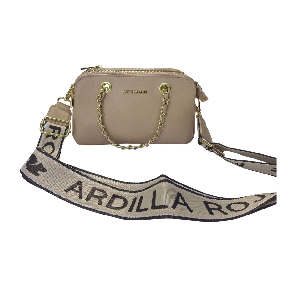 ARDILLA - Cartera Crossbody Beige Ardilla Roja