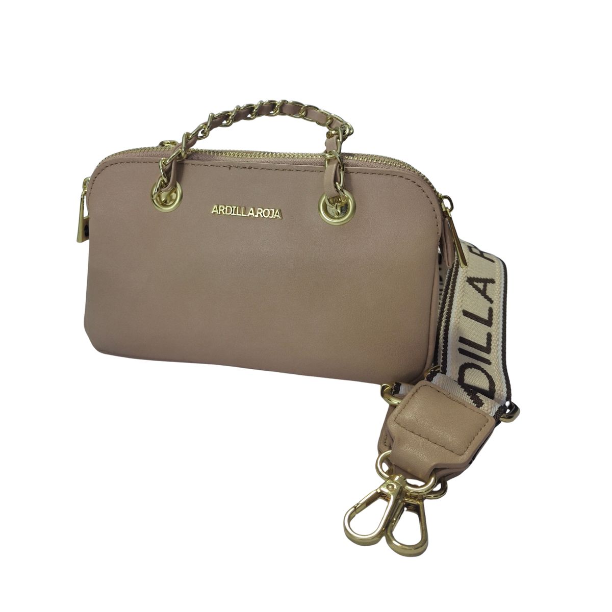ARDILLA - Cartera Crossbody Beige Ardilla Roja