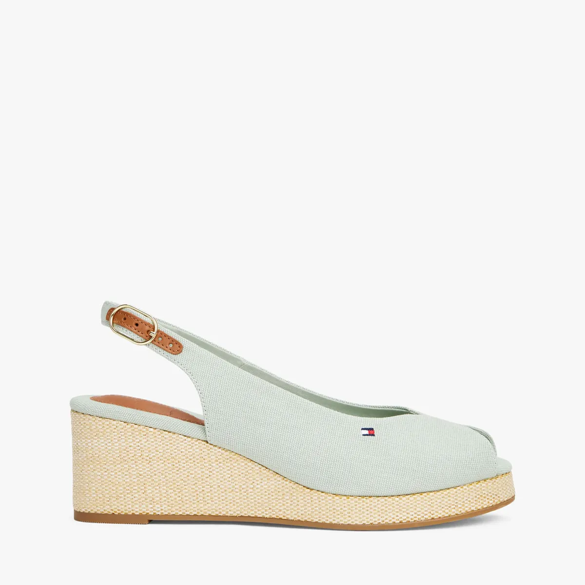 TOMMY HILFIGER - ALPARGATAS FLAG MID WEDGE ESPAD SLINGBACK TH