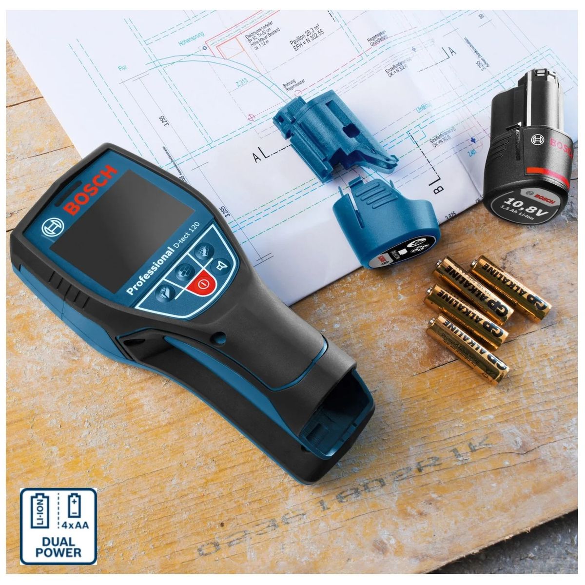 BOSCH - Detector de Metales Materiales 12V Bosch Profesional D-Tect 120