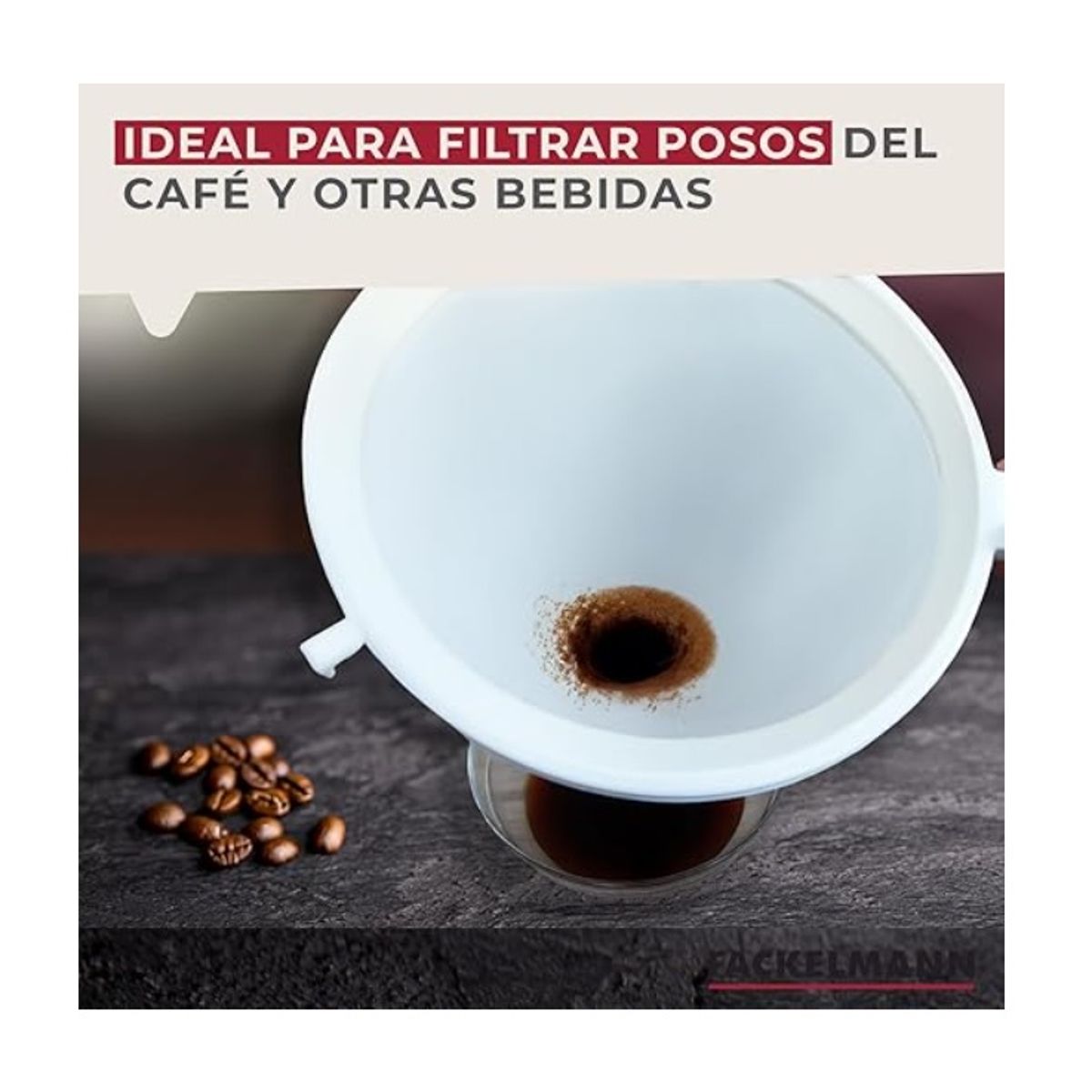 GENERICO - COLADOR DE CAFÉ, FILTRO DE TELA, MALLA X 2 UND