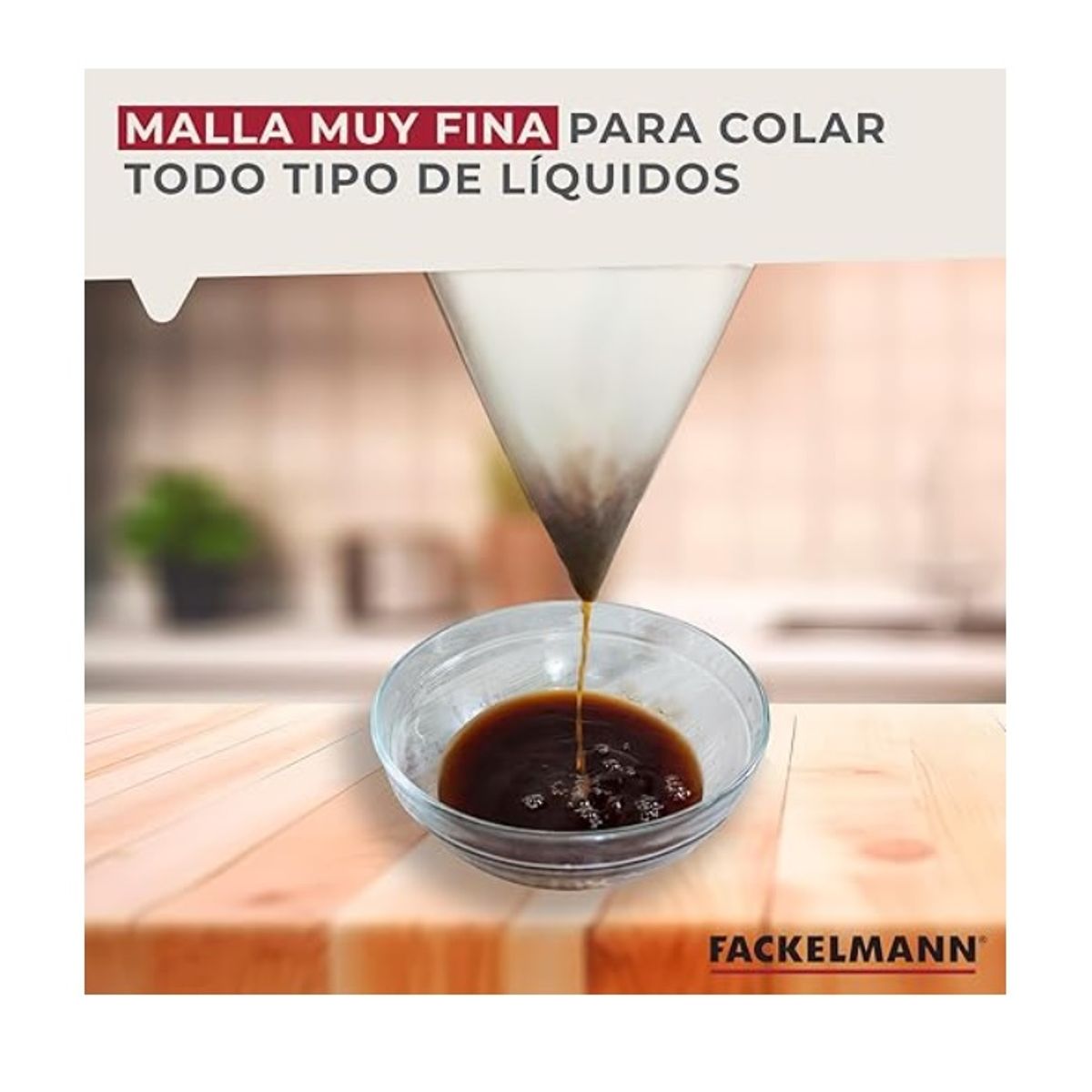 GENERICO - COLADOR DE CAFÉ, FILTRO DE TELA DE BLANCA X 1 PIEZA