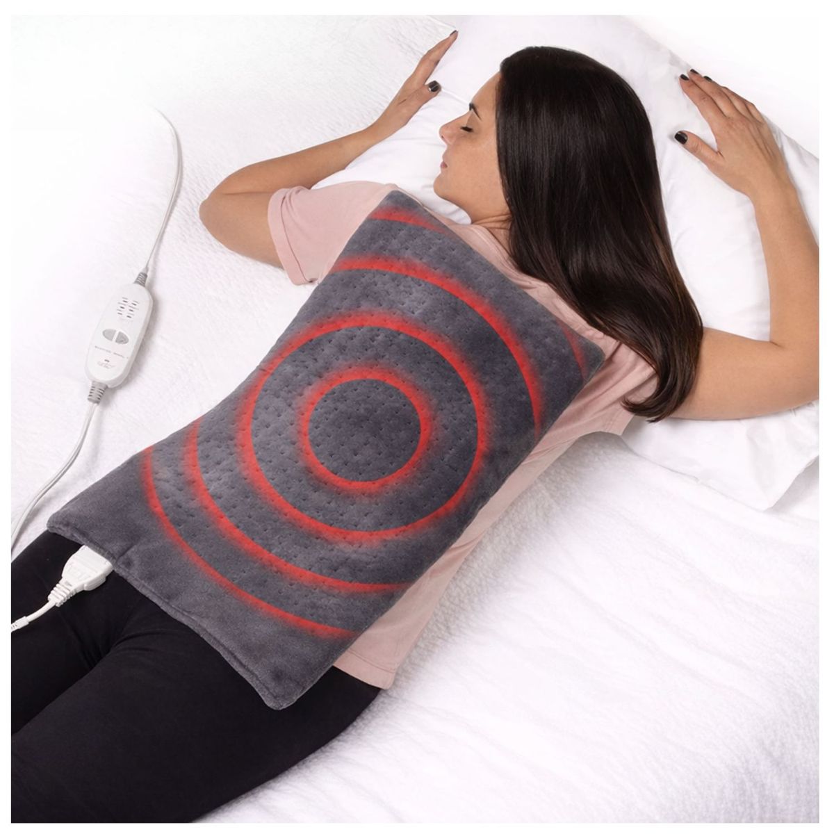 OEM - Manta Térmica Eléctrica con Calor Ajustable y Vibración Relajante Manta para Dolor Muscular