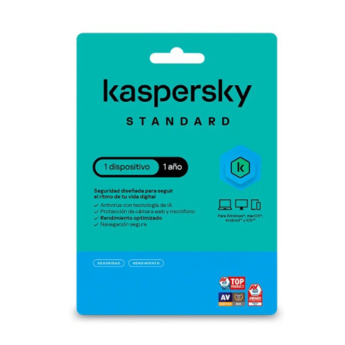 KASPERSKY - Antivirus Kaspersky Standard 1 Dispositivo 1 Año Licencia Física