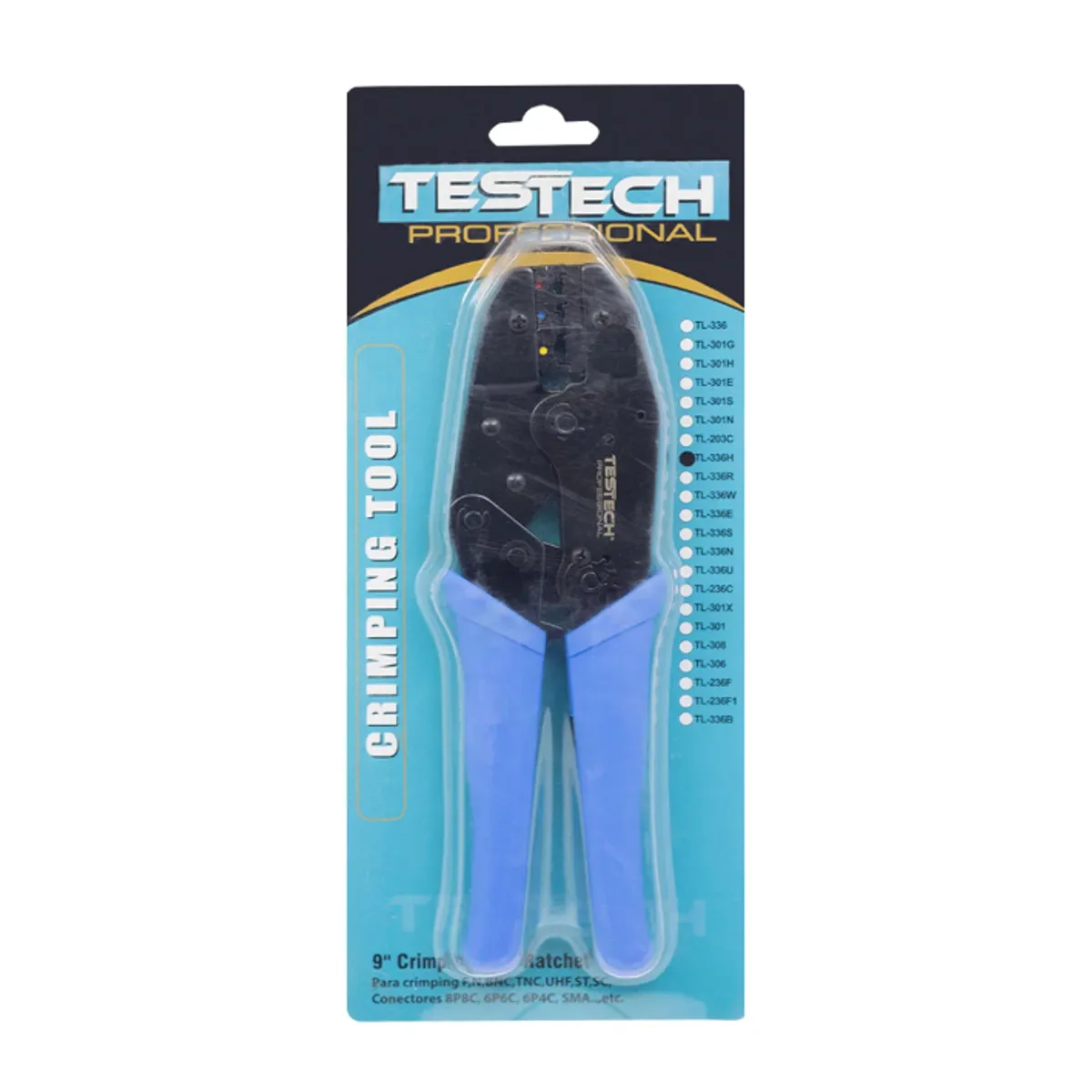 TESTECH - Alicate Crimping Metal para Terminales TL-336H TESTECH