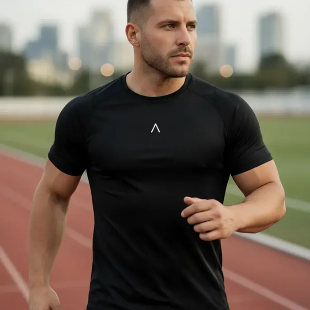 ALPHA FIT - Polo deportivo hombre - Polo de compresion - Ropa gym - Alphafit