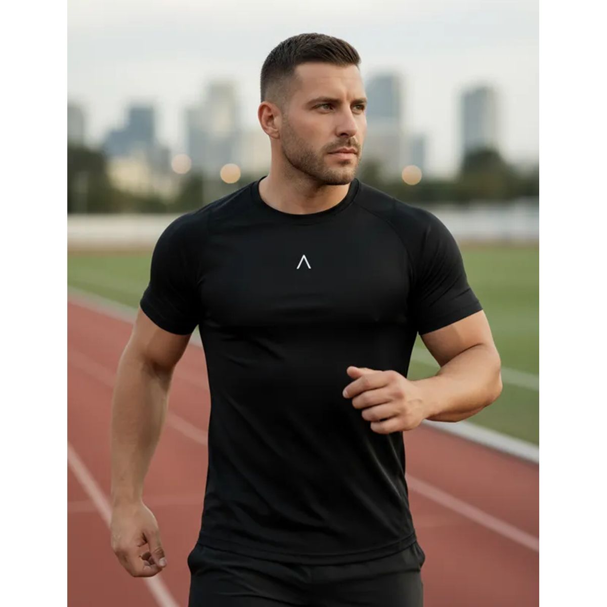 ALPHA FIT - Polo deportivo hombre - Polo de compresion - Ropa gym - Alphafit