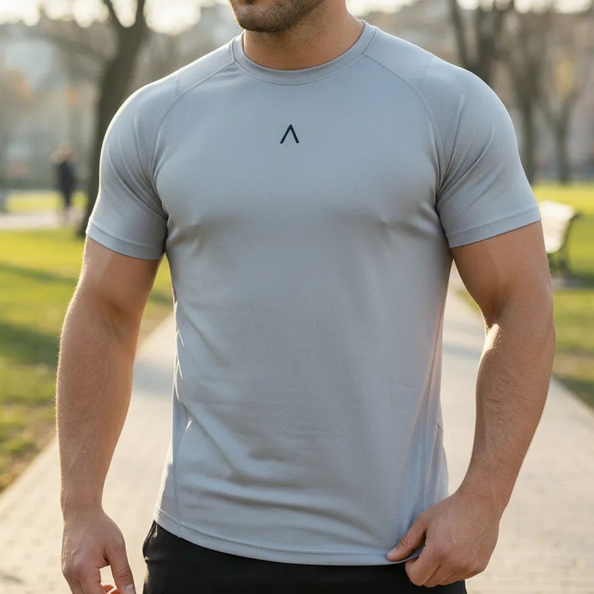 ALPHA FIT - Polo deportivo hombre - Polo de compresion - Ropa gym - Alphafit