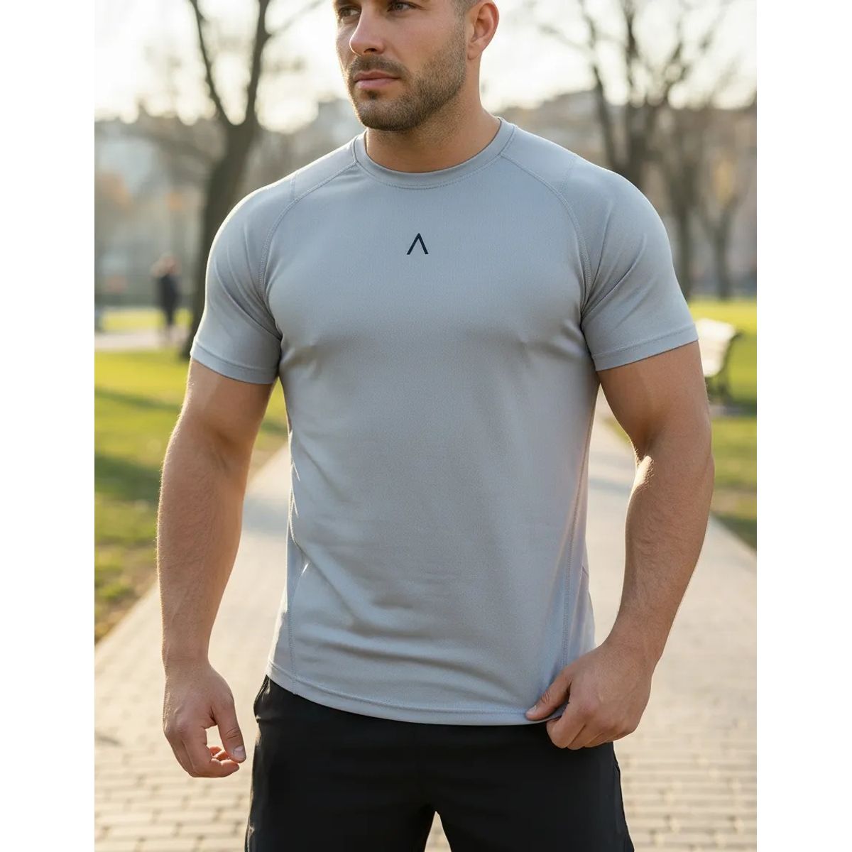 ALPHA FIT - Polo deportivo hombre - Polo de compresion - Ropa gym - Alphafit