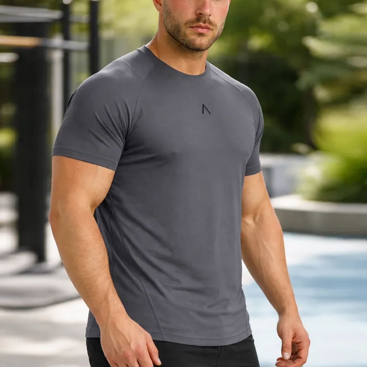 ALPHA FIT - Polo deportivo hombre - Polo de compresion - Ropa gym - Alphafit