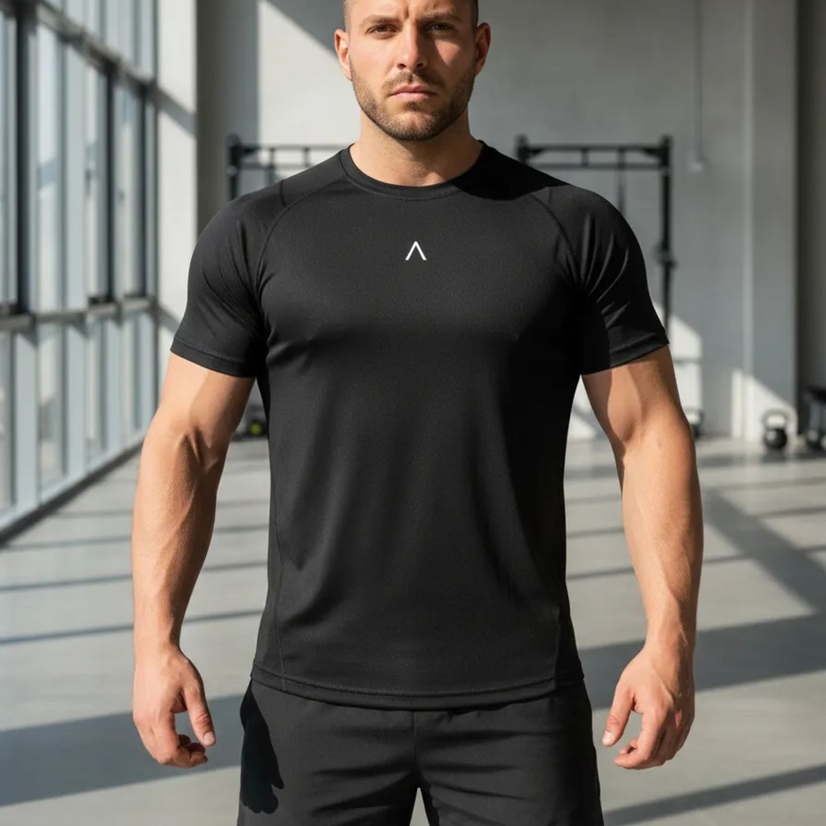 ALPHA FIT - Polo deportivo hombre Running - Polo gimnasio - Ropa gym - Alphafit