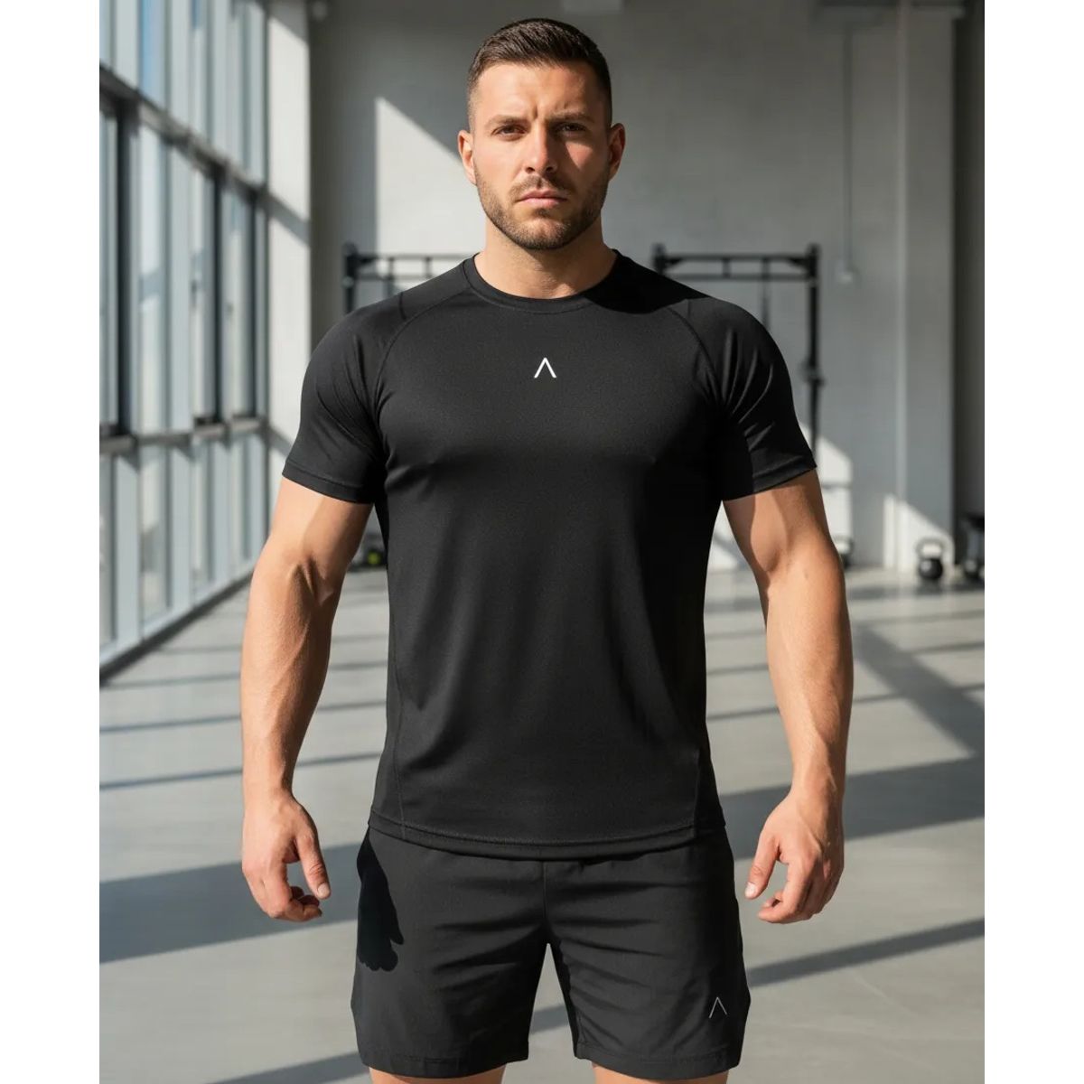 ALPHA FIT - Polo deportivo hombre Running - Polo gimnasio - Ropa gym - Alphafit