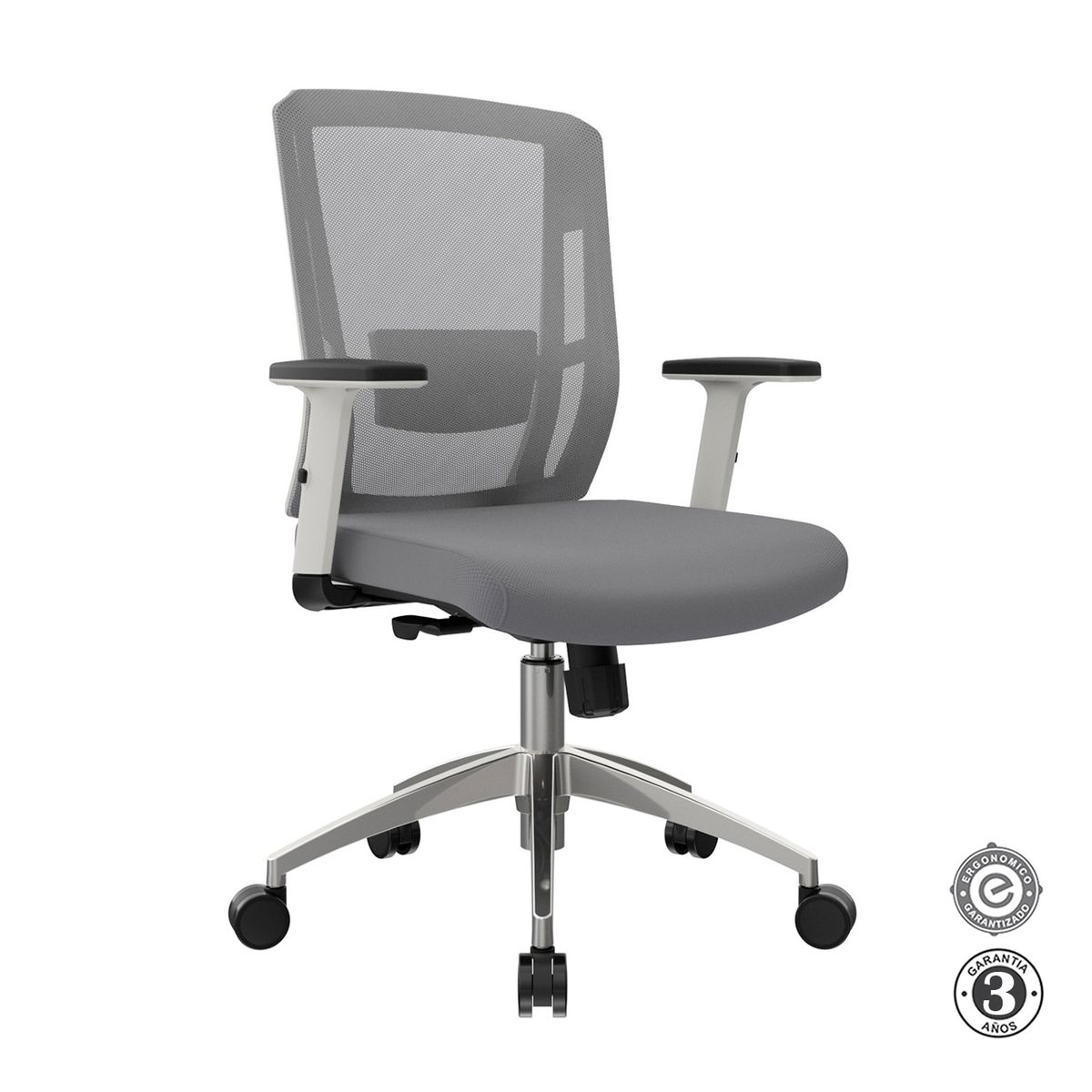 ALTHEA CONFORT - Silla Ergonómica Delphi II Gerente Syncro Brazos 3D Gris Althea Confort