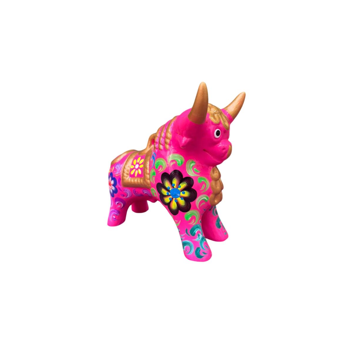 ACHALLAY ARTESANIA DE BARRO - Torito de Pucara 17 cm