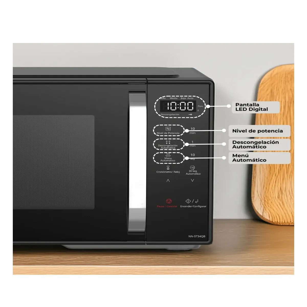 PANASONIC - Microondas Panasonic 25L NN-ST34QBRPK