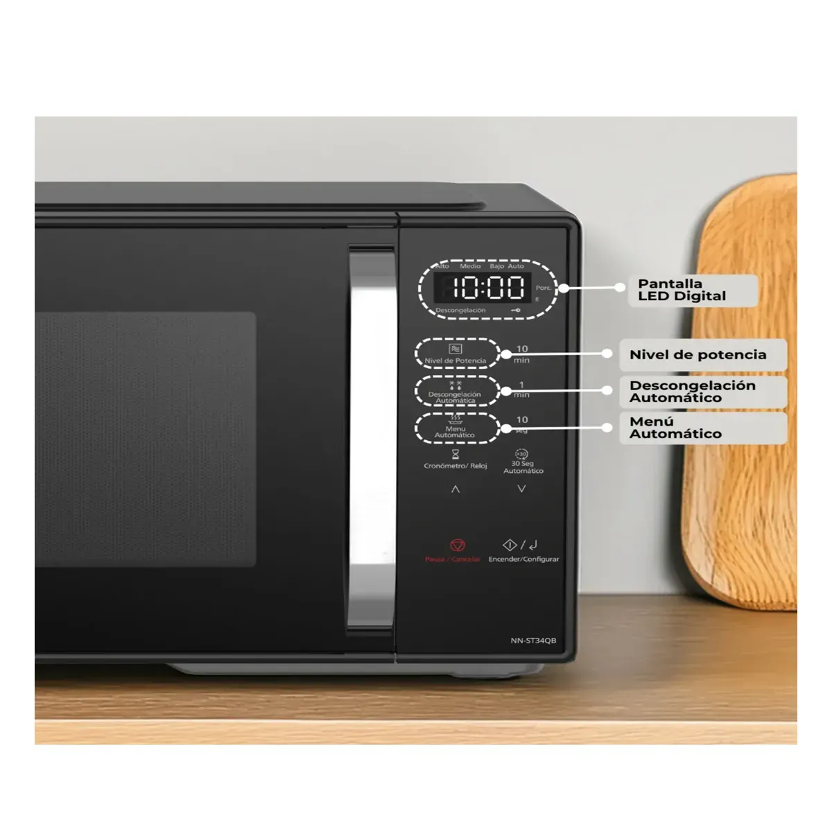 PANASONIC - Microondas Panasonic 25L NN-ST34QBRPK