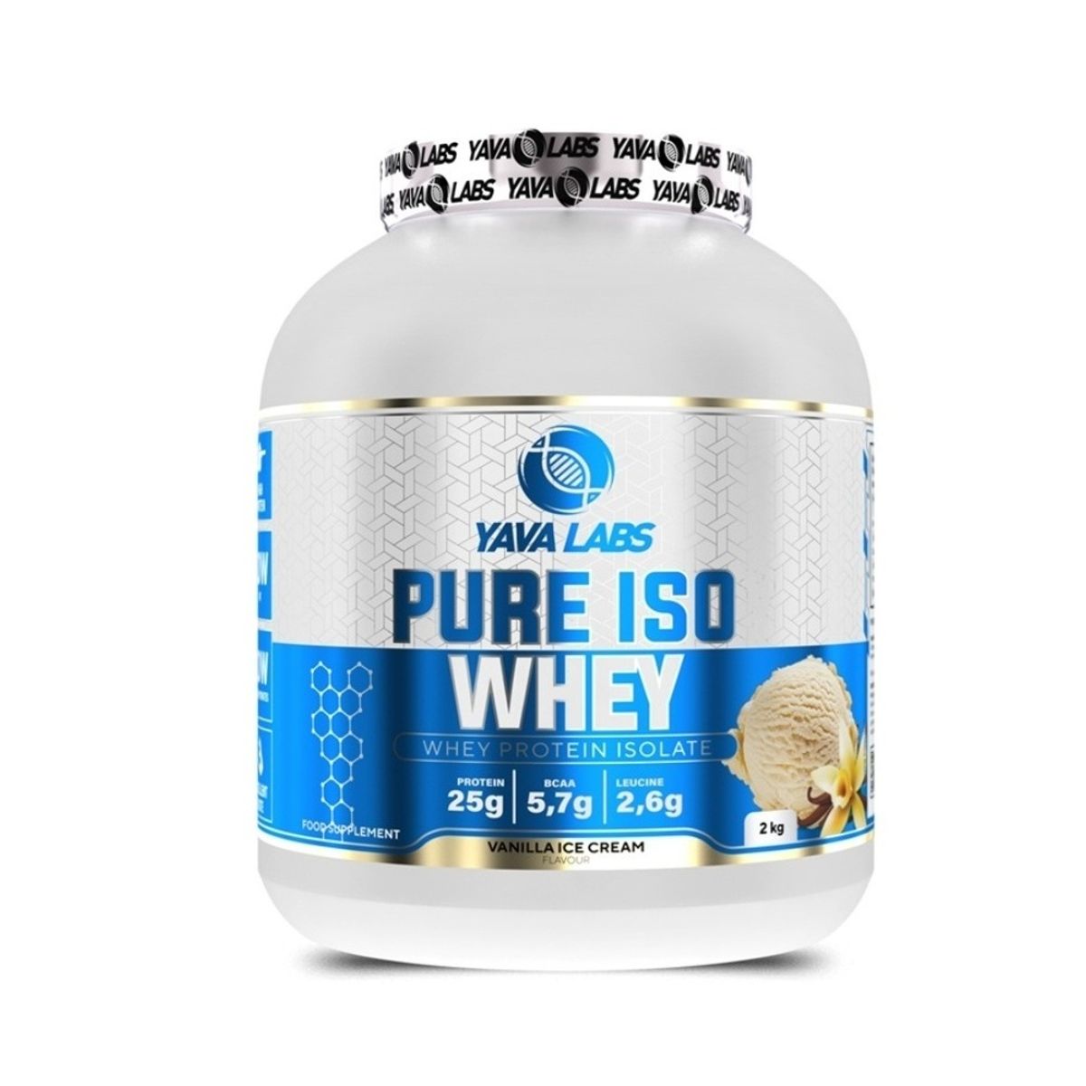 GENERICO - PURE ISO WHEY 2000gr - YAVA LABS PROTEÍNA ISOLATADA VAINILLA