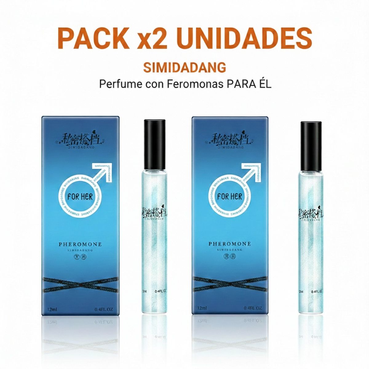 GENERICO - Perfume De Feromonas Para Hombres Pack x 2