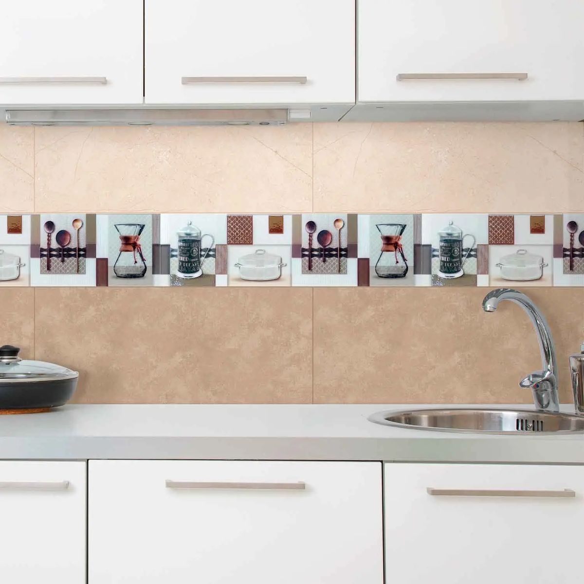 Decorado Listelo de cerámica Romina A 59x145cm - Caja 10 unidades, marca KANTU - Foto 2