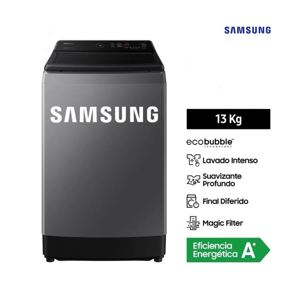 SAMSUNG - Lavadora Samsung 13KG - WA13CG5441BD
