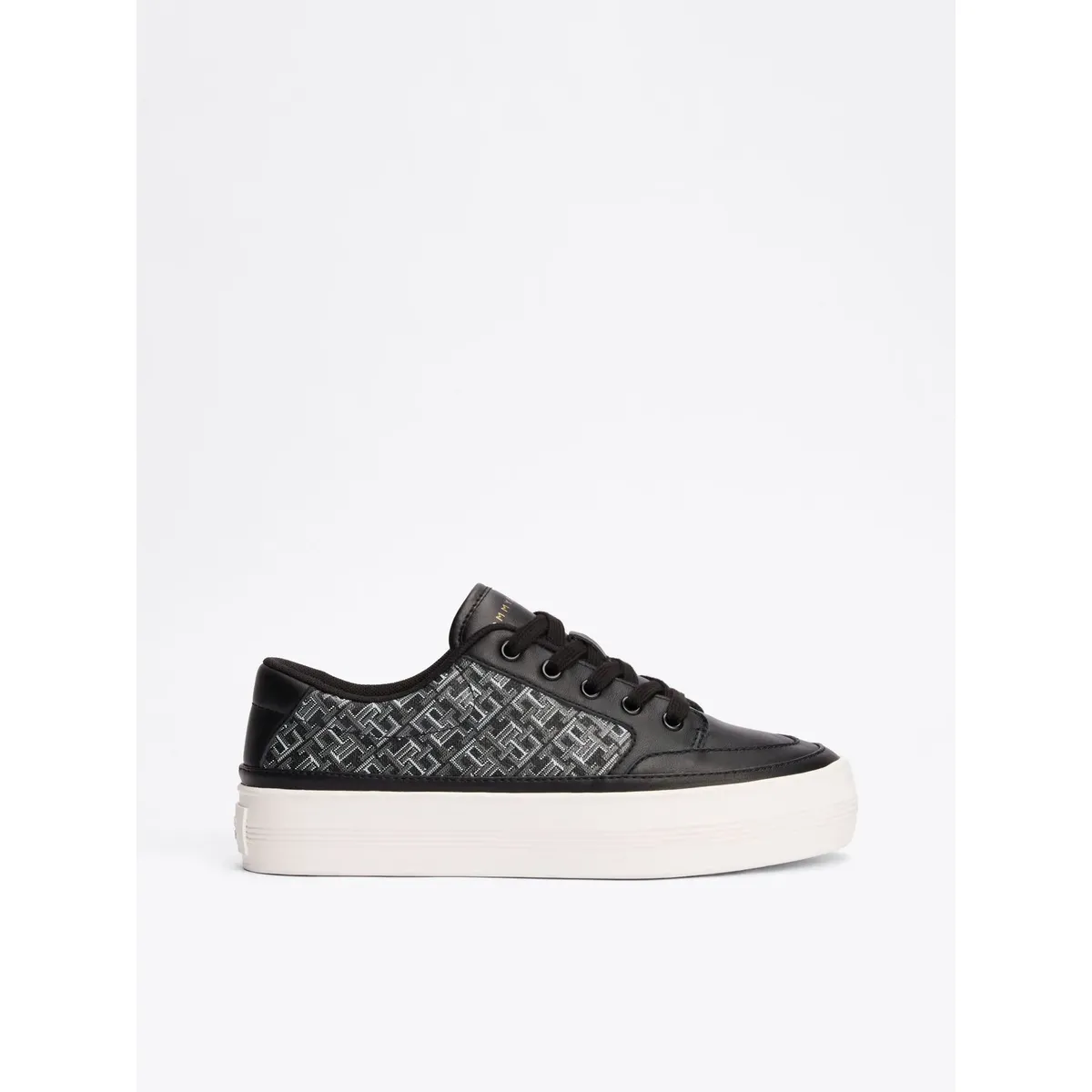 TOMMY HILFIGER - ZAPATILLAS VULC LEATHER SNEAKER MONOGRAM TH