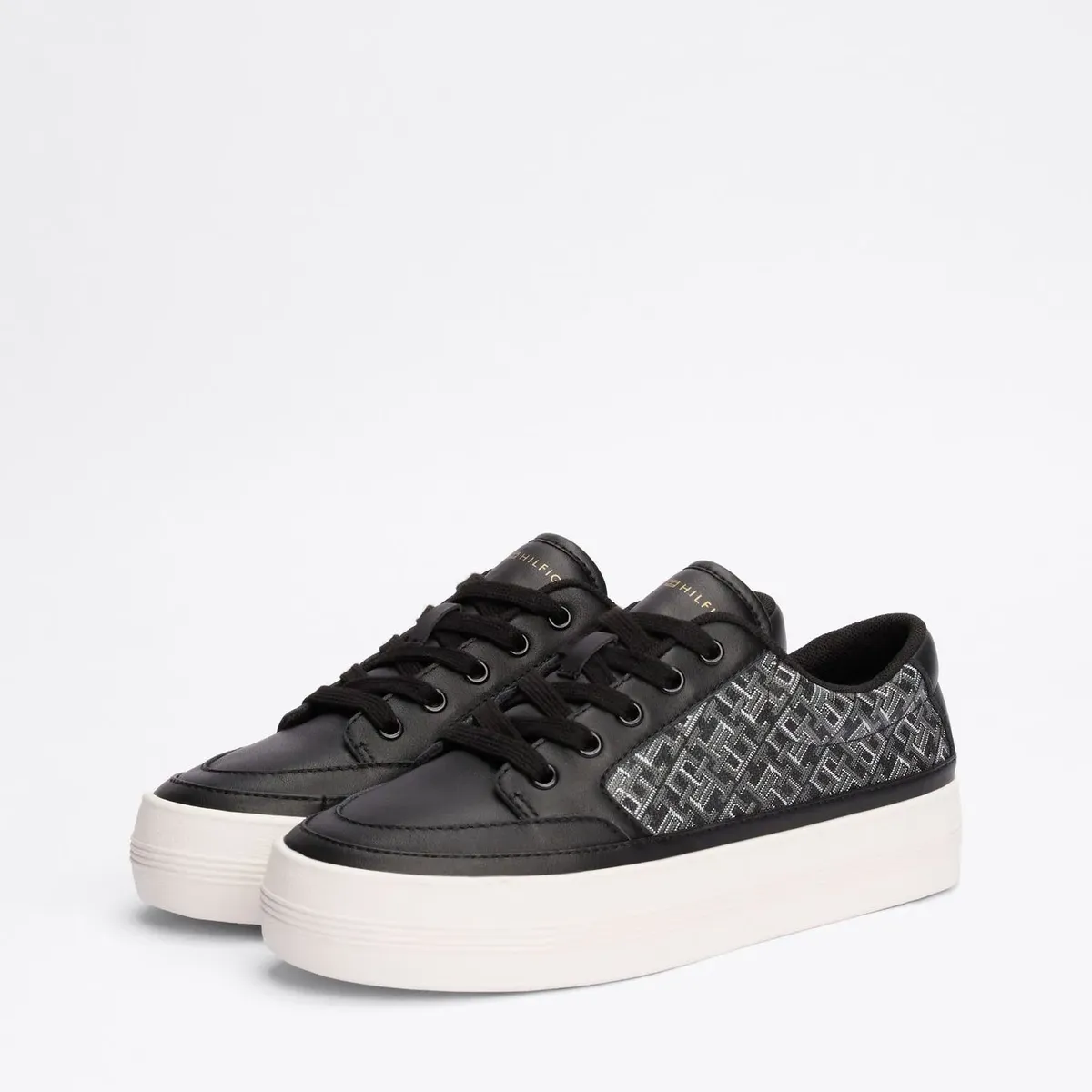 TOMMY HILFIGER - ZAPATILLAS VULC LEATHER SNEAKER MONOGRAM TH