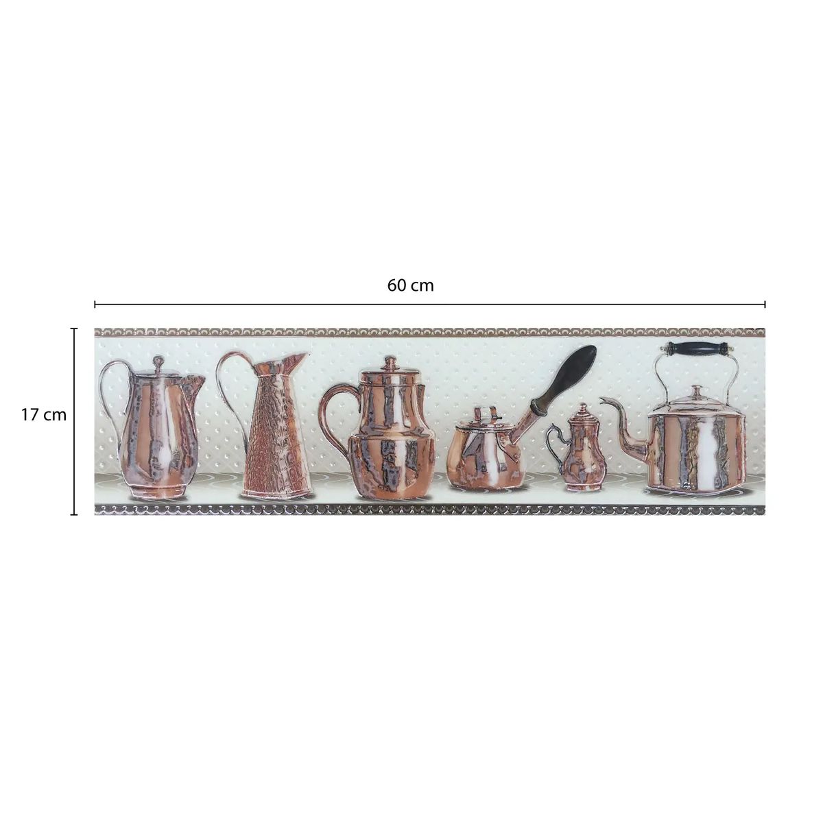 Decorado Listelo de cerámica Seren A 59x15cm - Caja 10 unidades, marca KANTU - Foto Principal