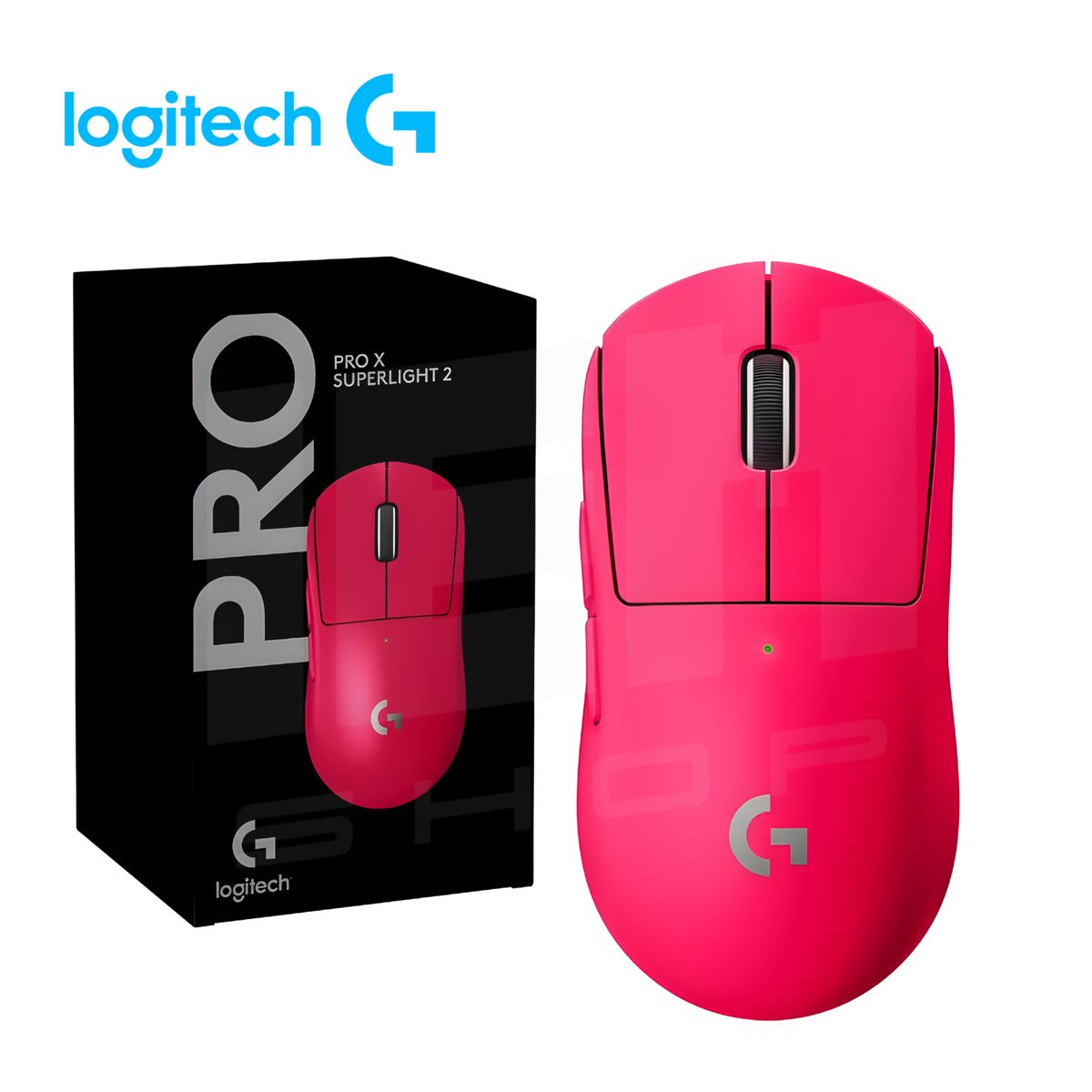 LOGITECH - MOUSE LOGITECH G PRO X SUPERLIGHT 2 WIRELESS LIGHTSPEED MAGENTA