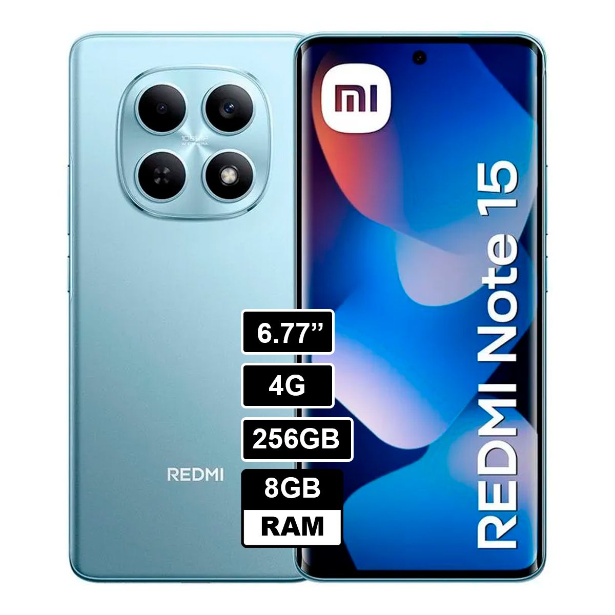 XIAOMI - CELULAR REDMI NOTE 15 4G 8GB 256GB AZUL GLACIAR
