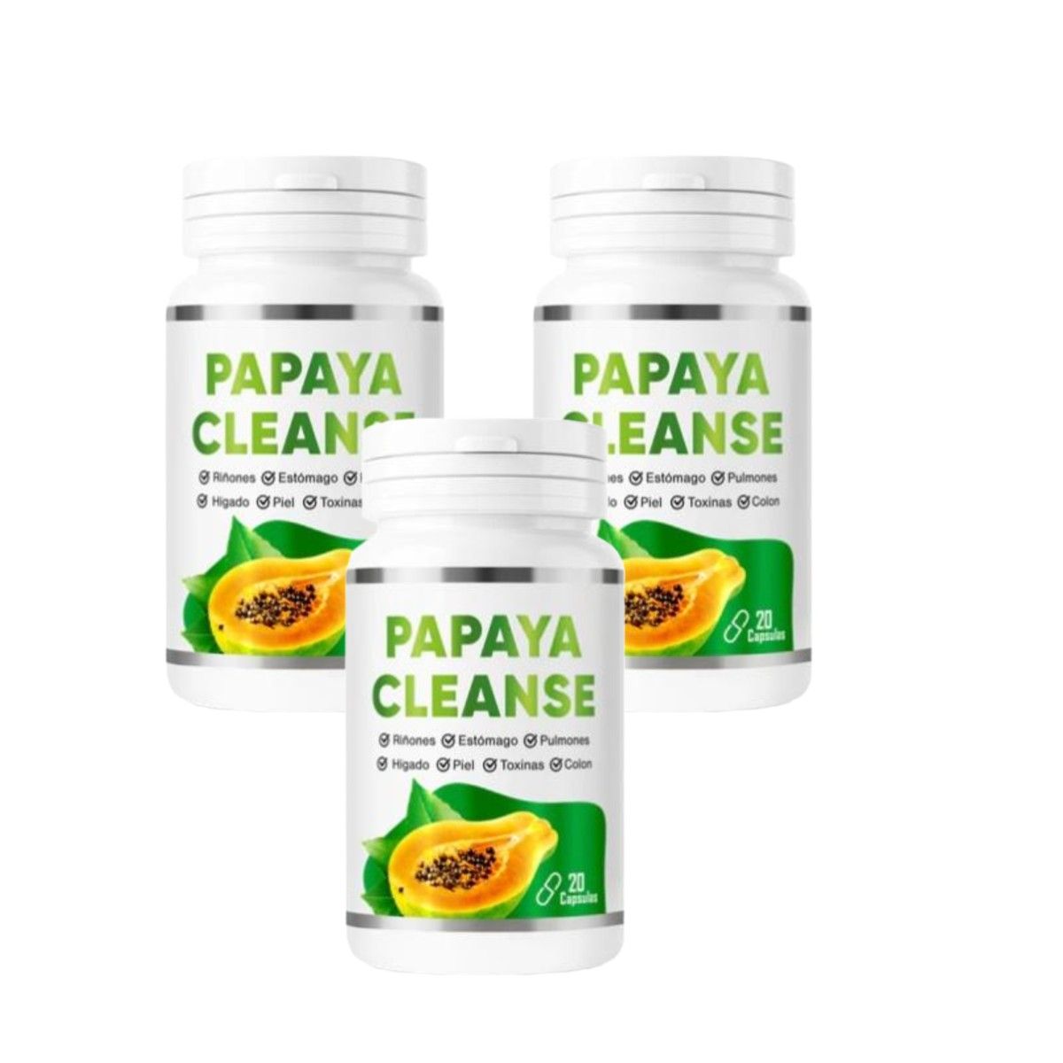 GENERICO - PACK X 3 PAPAYA CLEANSE -Suplemento Natural para el Bienestar Digestivo