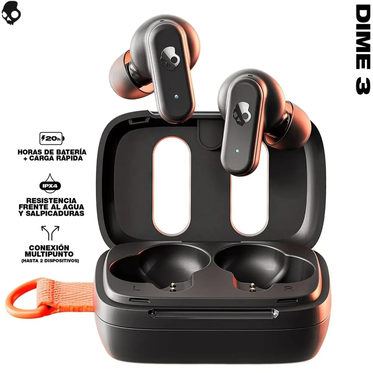 SKULLCANDY - Audífono Skullcandy Dime 3 True Wireless  IPX4