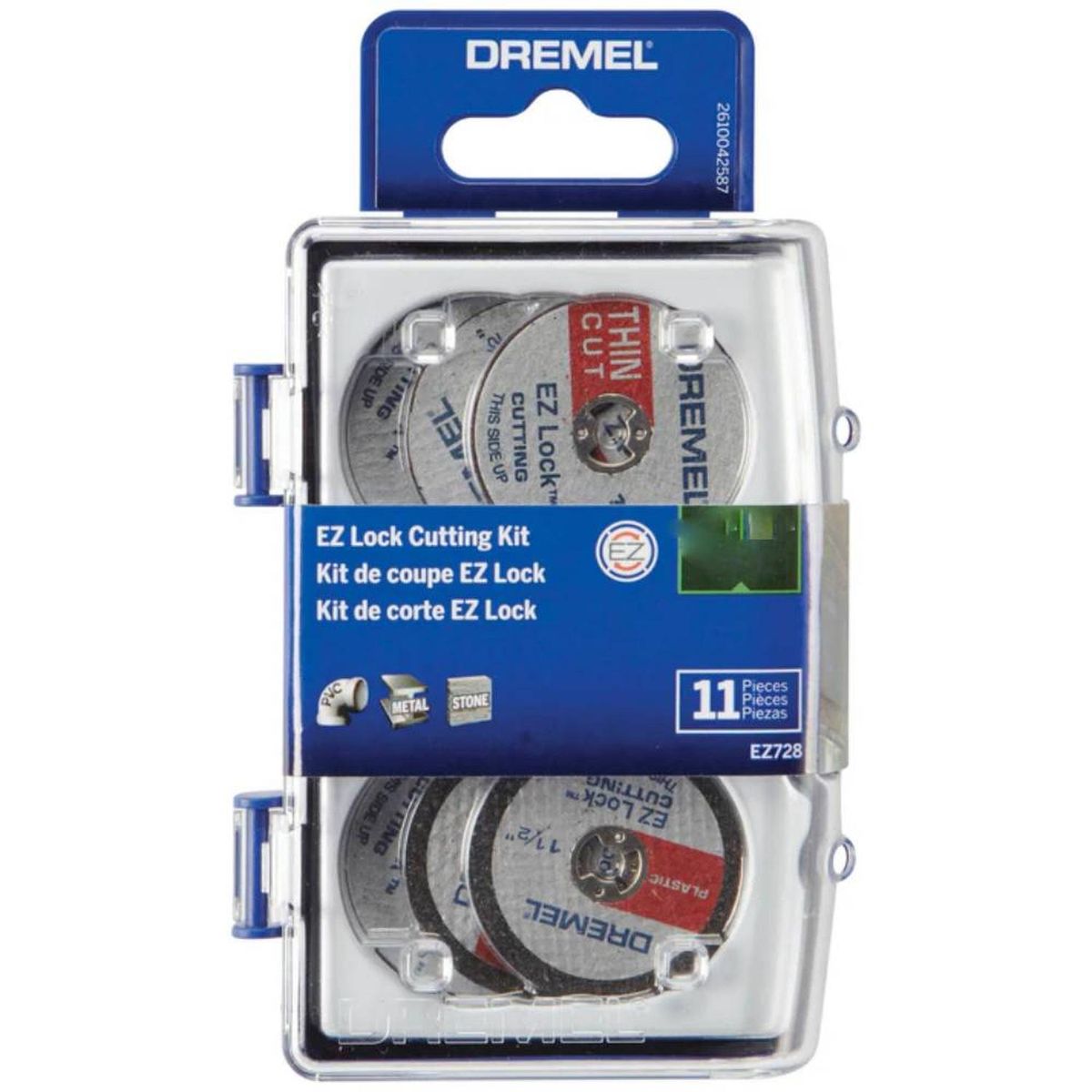 DREMEL - Kit de Disco de Corte EZ Lock 11 Piezas Dremel 2615.E72.8AA-000
